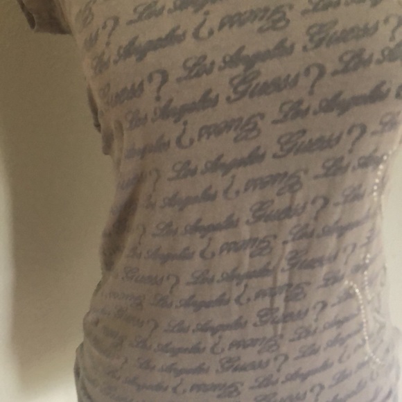 Ladies Grey Guess T-Shirt - Size Small - Picture 3 of 6